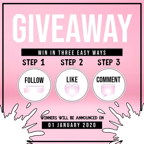Giveaway Template Postermywall