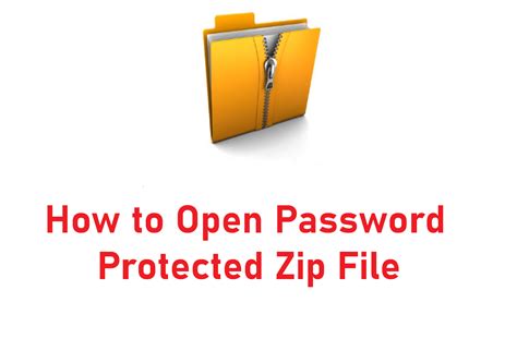 How To Open Password Protected Zip File 100 Working