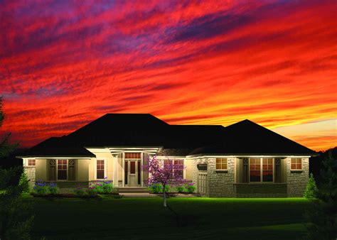 Hip roofs are more stable than gable roofs. 2 Bedroom Hip Roof Ranch Home Plan - 89825AH | 1st Floor ...