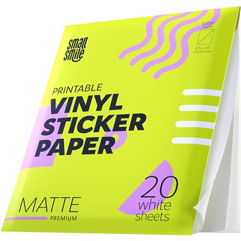 Buy Premium Printable Vinyl Sticker Paper For Inkjet Printer And Laser