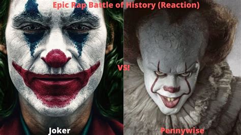 the best one ever joker vs pennywise epic rap battle reaction youtube