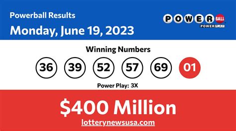 Powerball Winning Numbers For Monday June 19 2023 Did Anyone Win The Powerball Jackpot Worth