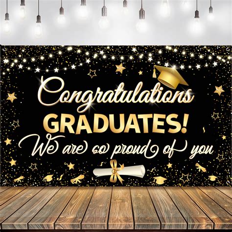 Buy Katchon Congratulations Graduates Banner 2023 Large 72x44 Inch Graduation Party