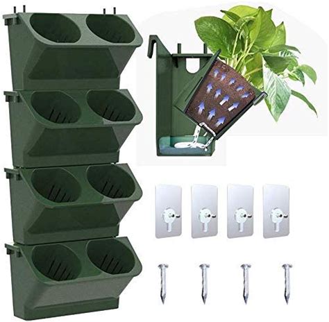Self Watering Vertical Pocket Garden Wall Planter Outdoor Hanging For