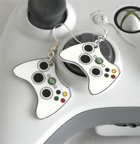 Girl Gamer Xbox 360 Video Games Controller Earrings Geeky Etsy
