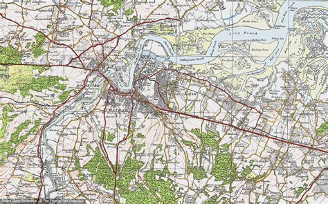 Historic Ordnance Survey Map Of Gillingham 1921