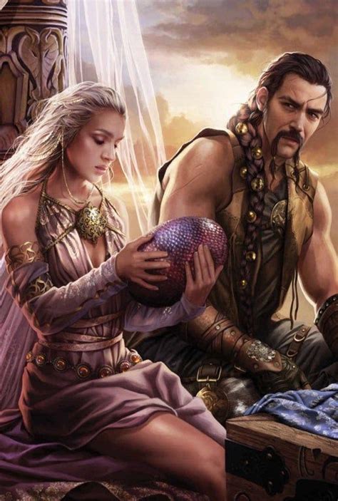 NO SPOILERS Daenerys Targaryen With Khal Drogo By Magali Villeneuve ImaginaryWesteros