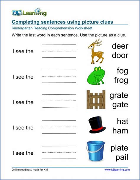 Preschool And Kindergarten Worksheets Printable And Organized By Subject