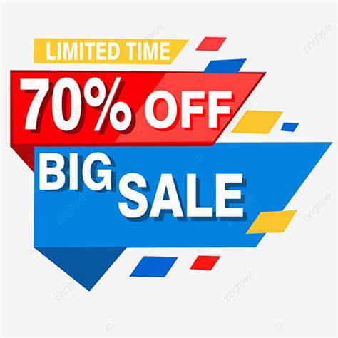 Sale Discount Clipart Vector 70 Off Discount And Sale Promotion Banner