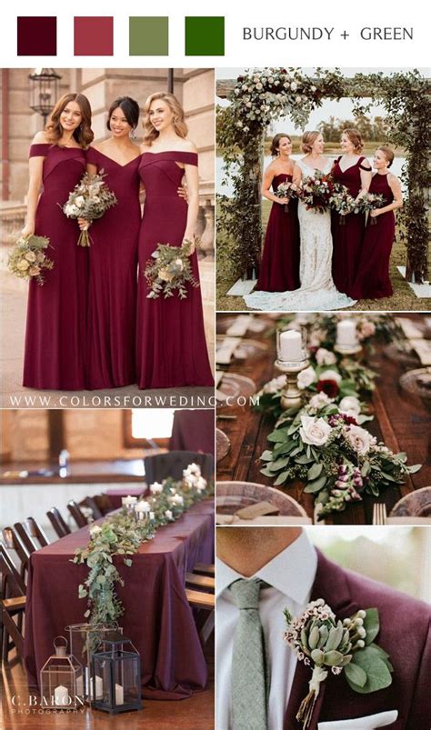 30 Greenery And Burgundy Wedding Color Ideas Burgundy Wedding Colors