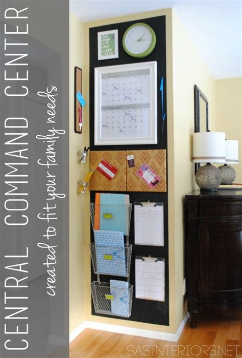 This acrylic wall calendar provides plenty of space to plan your events, meals, and things to remember. 20 Fabulous Command Centers