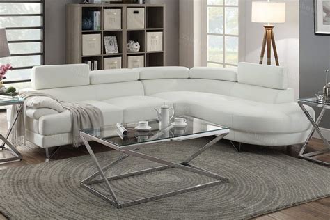 White Leather Modern Sectional Sofa Cabinets Matttroy
