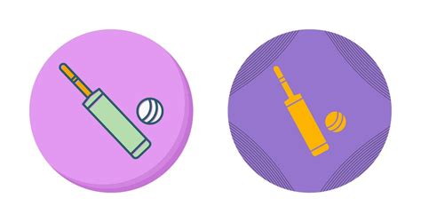 Cricket Bat And Ball Vector Icon 28683930 Vector Art At Vecteezy