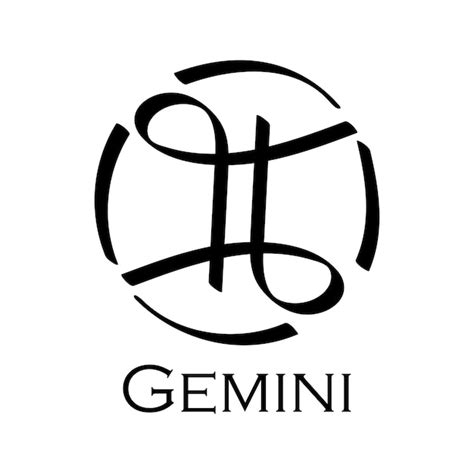 Premium Vector Gemini With Name Horoscope With 12 Or 13 Zodiac Signs