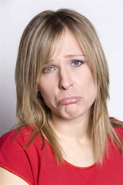 Woman With Sad Expression Stock Photo Image Of Adult 10847782
