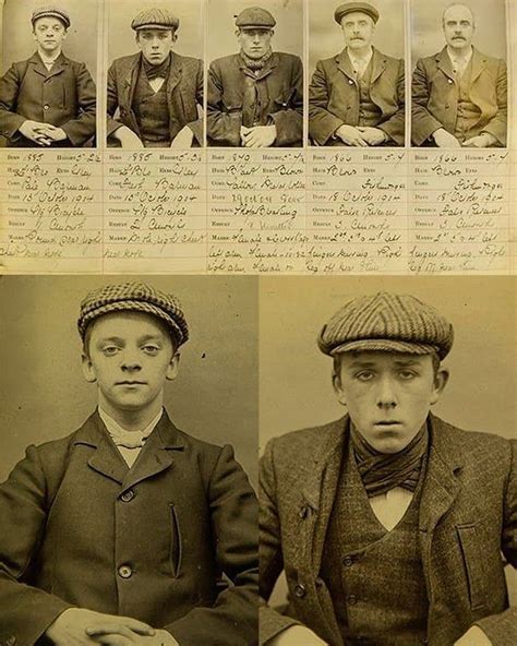 Photo Of The Real Peaky Blinders 1890s Birmingham Gang Mugshots