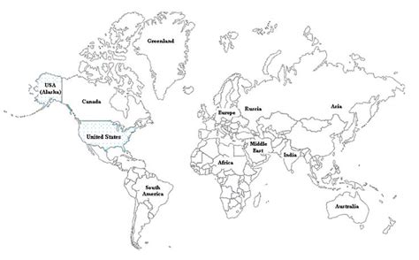 Free Printable World Map Free Printable World Map World Map Outline