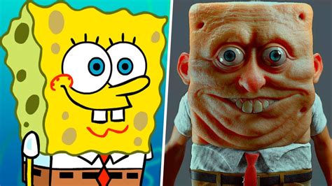 Spongebob In Real Life Main Characters Youtube