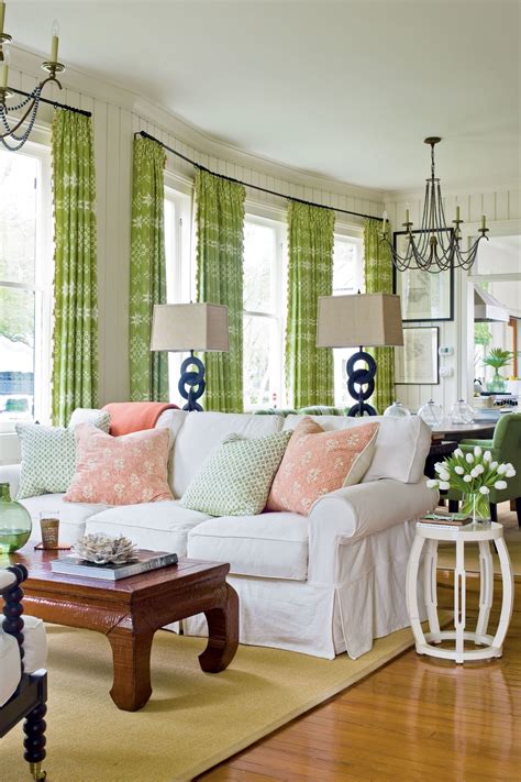 Living Rooms With Slipcovered Sofas Twin Lamps And Chandeliers Formal