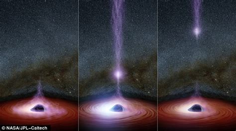 Nasa Has Captured Something Huge Escaping A Supermassive Black Hole