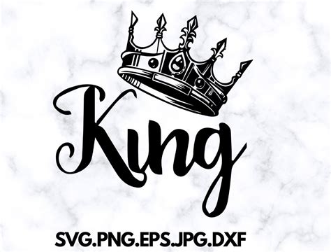 King Crown Svg King Svg King With A Crownsvg Designsvg Etsy