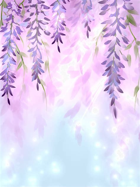 Wisteria Flower Background Illustration Flower Background Wallpaper