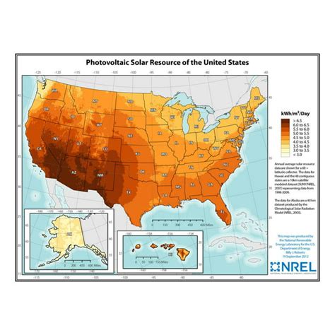 31x24 Heavyweight Photo Paper Quality Poster Economic Map Solar