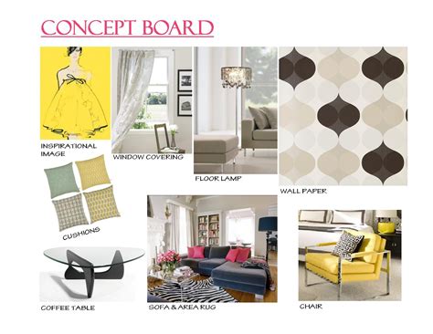 Thoughts And Ideas Of A Design Student Living Room Concept Board