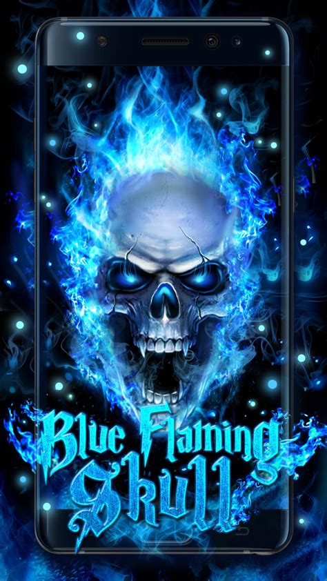 Download zedge™ app to view this premium item. Blue Fire Skull Live Wallpaper for Android - APK Download