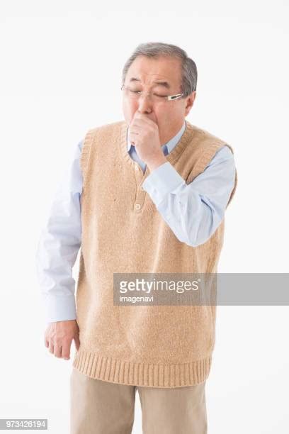 Senior Coughing White Background Photos And Premium High Res Pictures