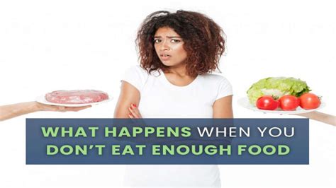 10 signs you are not eating enough
