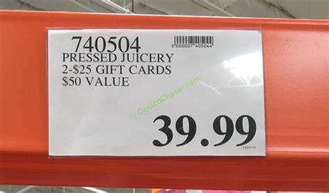 How much does it cost to subscribe to pressed juicery? Two $25 Pressed Juicery Discount Gift Cards - CostcoChaser