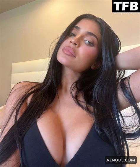 Kylie Jenner Sexy Poses Showing Off Her Big Tits In A Selfie On Social