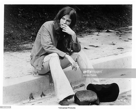 Kay Lenz Smokes On A Sidewalk In A Scene From The Film Breezy 1973