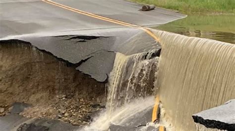 Gallery Dramatic Photos Show Heavily Damaged Roads From Flash Flooding