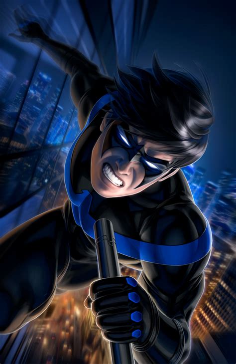Nightwing 60 By Warrenlouw On Deviantart Dc Comics Wallpaper Nightwing Dc Comics Characters