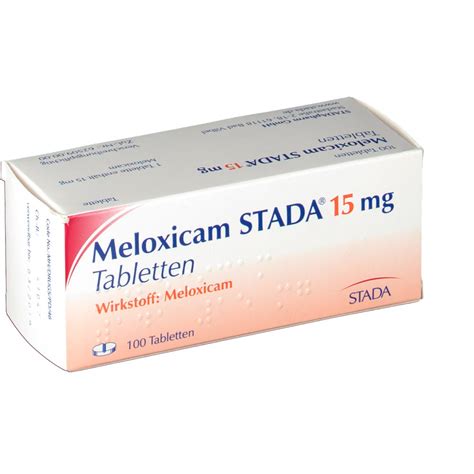 Drug information on mobic, vivlodex (meloxicam) includes side effects, uses, drug interactions, dosage, drug pictures, overdose symptoms, and what is the most important information i should know about meloxicam? MELOXICAM STADA 15 mg Tabletten - shop-apotheke.com
