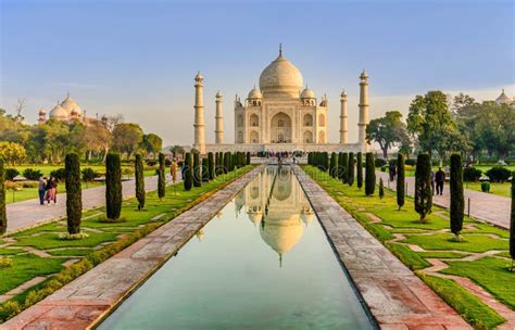 Taj Mahal Blue Sky India Editorial Stock Photo Image Of India 55152758