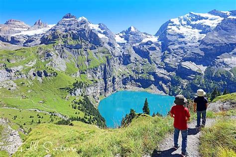 Hiking At Oeschinen Lake With Kids Switzerlands Hidden Gem