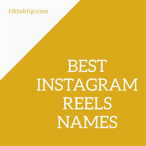 Here are 2021 instagram usernames ideas that will be the main topic of today's article. 487+ Best Instagram Reels Names+Username Ideas | 2020 For ...