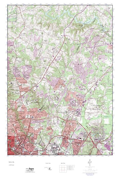 Mytopo Beltsville Maryland Usgs Quad Topo Map