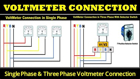 On Video 3phase Voltmeter And Ammeter Wiring Connection With Selector