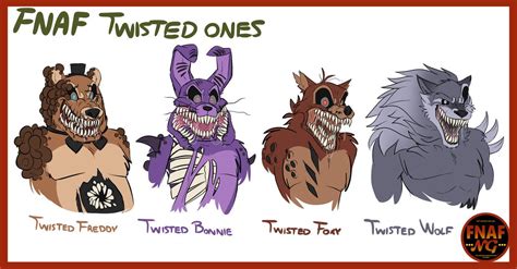 Fnafngtwisted Ones Characters By Namygaga Fnaf Dibujos Imagenes De