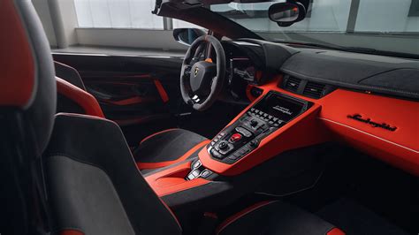Lamborghini Aventador Svj 63 Roadster 2020 4k Interior Wallpaper Hd