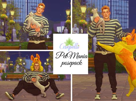 The Sims Resource Couquetts Petmania Posepack