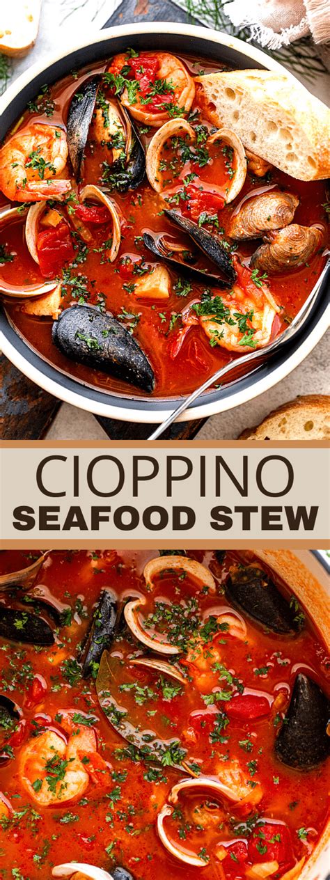 San Francisco Cioppino Recipe Easy Homemade Fish Stew Thedirtygyro