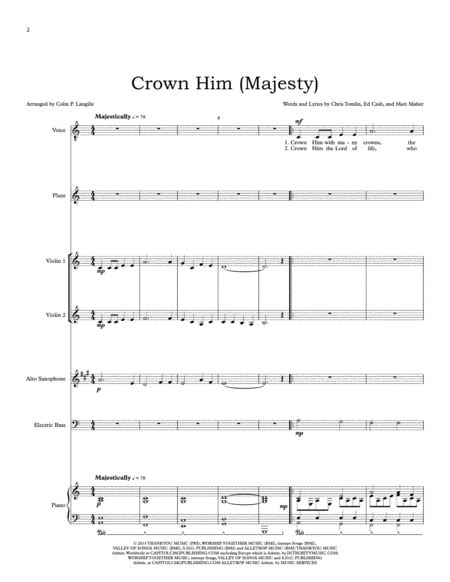 Crown Him Majesty Free Music Sheet