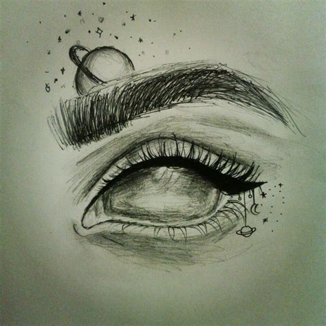 Galaxy Eye Cool Eye Drawings Galaxy Drawings Dark Art Drawings