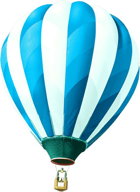 Blue Air Balloon Png Transparent Image Png Mart