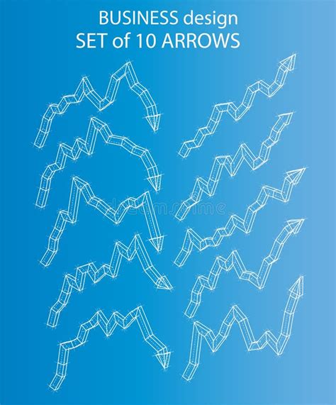 Set Of Arrows Vector Illustration Stock Vector Illustration Of Arrows